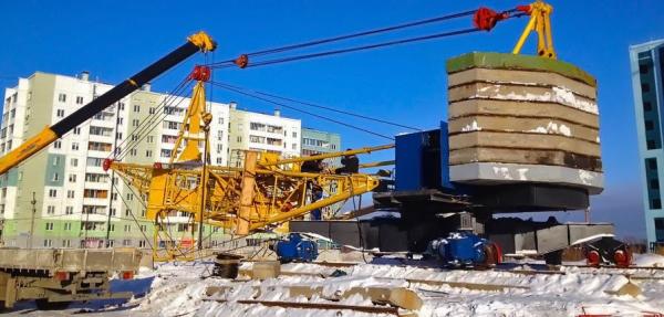 Монтаж башенного крана