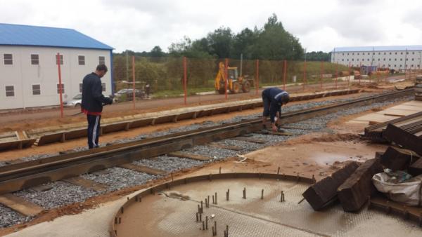 Монтаж башенного крана